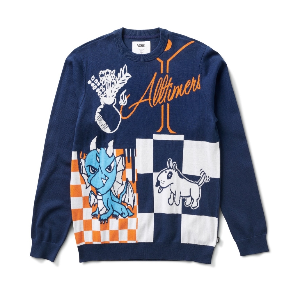 Vans X Alltimers Sweater dress blues Size M